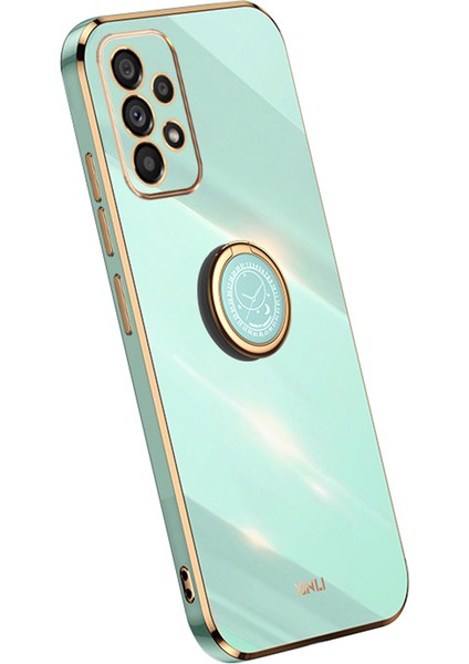 Samsung Galaxy A53 5g Için Xinli Şok Geçirmez Telefon Kapağı, Elektrokaplama ile Koruyucu Tpu Telefon Vaka Kickstand Golden Edge-Cen (Yurt Dışından)