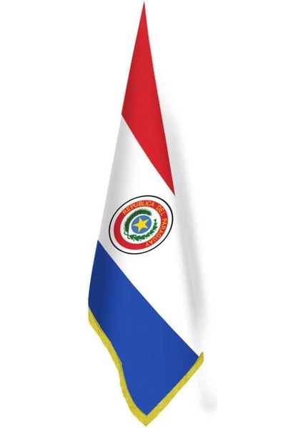 Paraguay Bayrağı - Ofis-Makam-Toplantı Odaları - Saçaklı Makam Bayrağı
