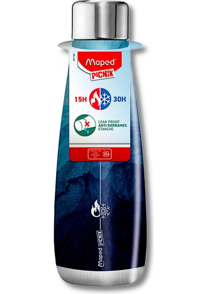 Picnik Dekorasyonlu Çelik Termos Matara Su Konsepti 500 ml (871198)