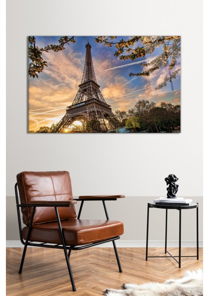 Paris Fransa Eyfel Kulesi Cam Tablo, Modern Ev Ofis Dekoru Hediyelik Duvar Dekorasyonu, Kırılmaz Cam fiyatları