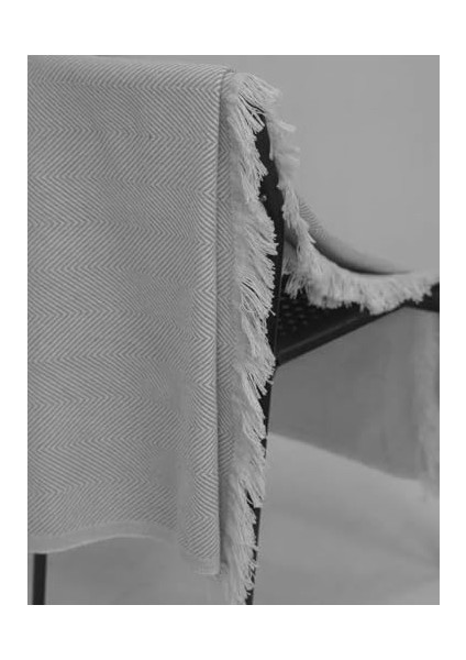 Organik Pamuklu Koltuk Örtüsü Desenli 200X230 cm Kanepe Çekyat Buldan Bezi Gri modelleri