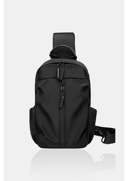 Su Itici Kumaş ve Fermuarlı Çapraz Askılı Çok Amaçlı Siyah Bel ve Omuz Çantası modelleri