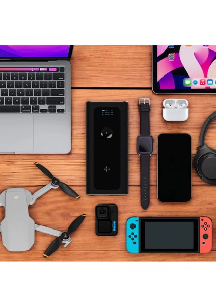 Uze U Bold 265W 27000 Mah Kablolu Kablosuz Powerbank Güç Kaynağı Typ-C Android USB Hızlı Çoklu Şarj