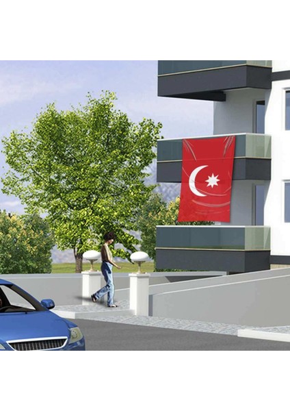 Son Imparatorluk Osmanlı Bayrak -150X225 cm (1,5 Metre x 2,25 Metre)