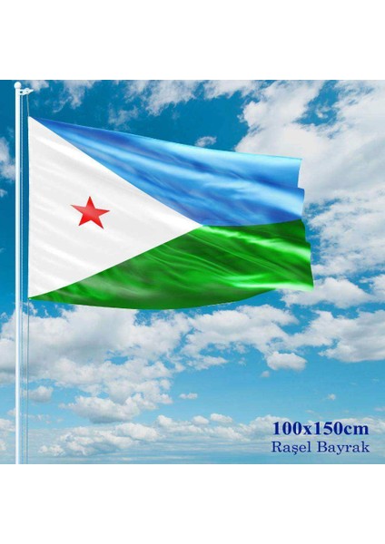 Cibuti Bayrağı Raşel Kumaş 100 x 150 cm