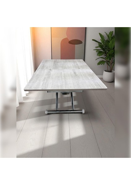 Ortadan Açılır Akıllı Masa Mdf Tabla Krom Kaplama Ayaklı fırsatları