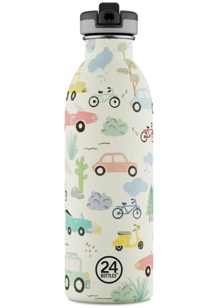 Kids Bottle Adventure Friend Pipetli Paslanmaz Çelik Çocuk Su Matarası 500 ml
