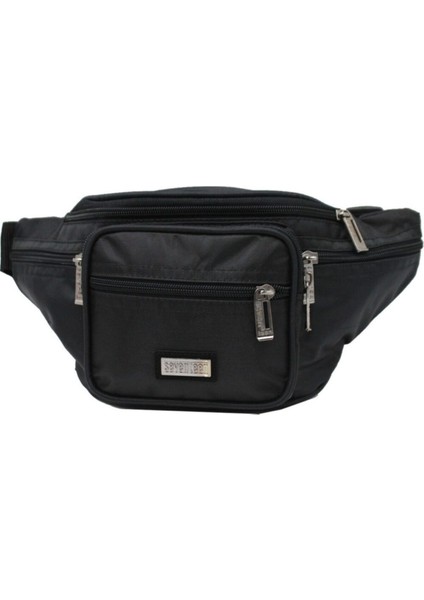 Şık Siyah Erkek Bel Çantası, Hafif ve Kullanışlı, Günlük Tarzınıza Uygun