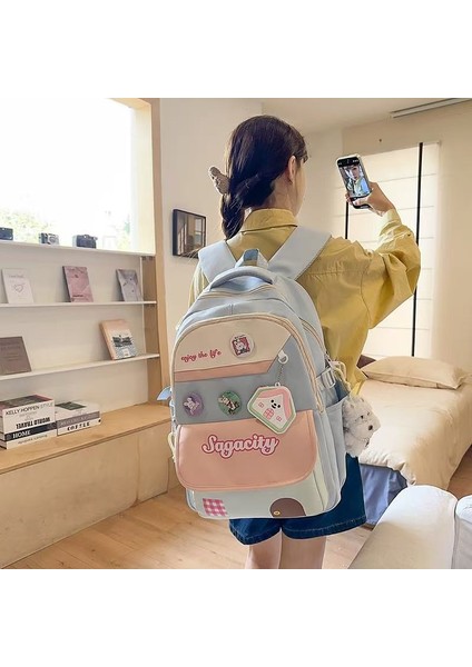 Kızlar Için Yeni Okul Çantası Ortaokul Öğrencileri Beşinci ve Altıncı Sınıf Ilkokul Öğrencileri Için Büyük Kapasiteli Su Geçirmez Sırt Çantası (Yurt Dışından) fırsatları