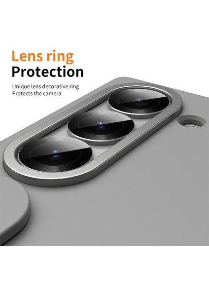 Samsung Galaxy Z Fold6 5g Kılıf Kickstand Bileklik Temperli Cam Filmli Pc Telefon Kapağı-Gri (Yurt Dışından) modelleri