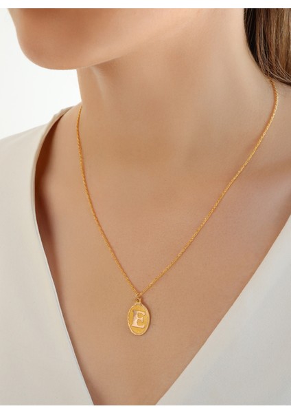 14 Ayar Altın Oval Nostaljik Harf Halat Burgu Zincir Kolye fiyatları