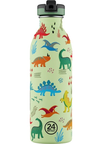Kids Bottle Jurassic Friends Paslanmaz Çelik Çocuk Su Matarası 500 ml