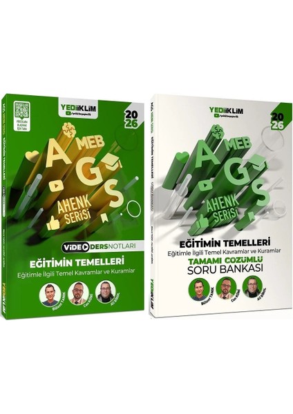 Yediiklim 2026 Meb-Ags Eğitimin Temelleri Video Ders Notları + So