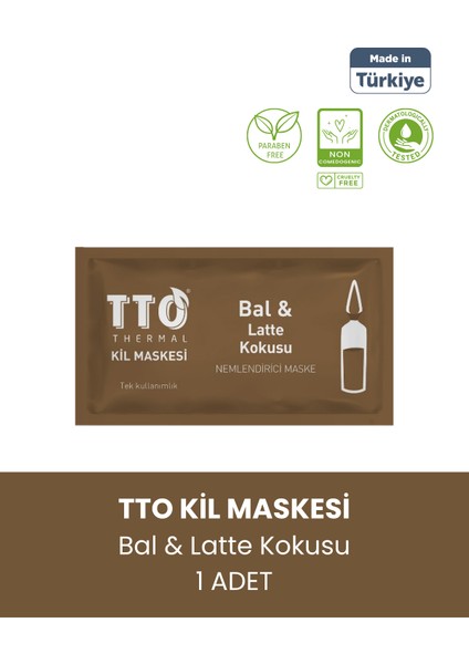 Thermal Kil Maskesi Bal ve Latte Kokusu Nemlendirici Maske 1 Adet