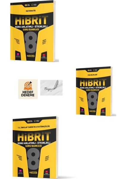Hız 8.sınıf Hibrit Matematik Fen Bilimleri Inkılap Tarihi ve Atatürkçülük Konu Anlatımlı Soru Bankası Hedef Deneme