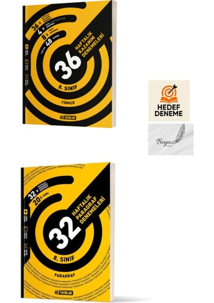 Hız 8.sınıf 36 Haftalık Türkçe 32 Haftalık Paragraf Denemeleri Hedef Deneme