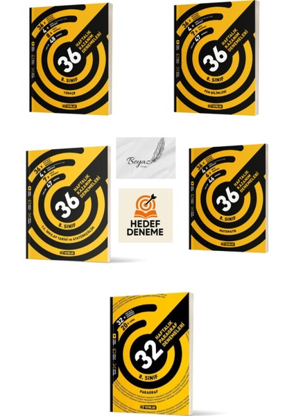 Hız 8.sınıf 36 Haftalık Türkçe Fen Inkılap Tarihi ve Atatürkçülük Matematik 32 Haftalık Paragraf Denemeleri Hedef Deneme