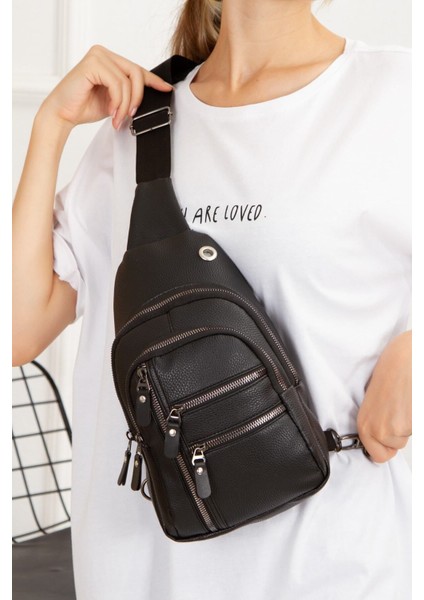 Vegan Deri Çapraz Omuz Çantası, Su Geçirmez, Günlük ve Spor Kullanımına Uygun fiyatları