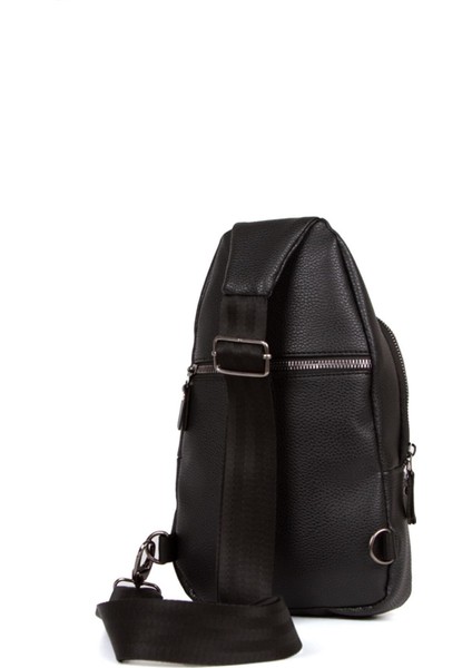 Vegan Deri Çapraz Omuz Çantası, Su Geçirmez, Günlük ve Spor Kullanımına Uygun