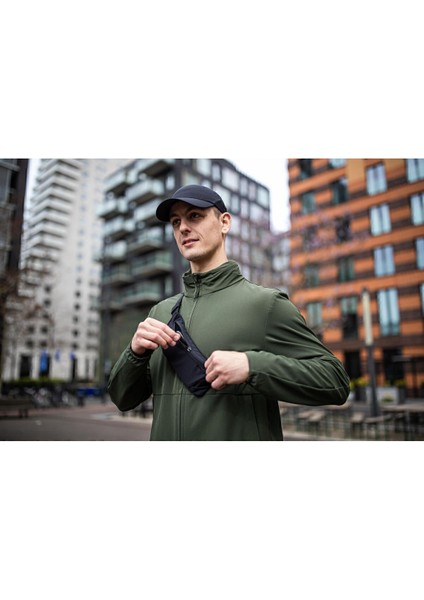 Siyah Koşu Bel Çantası, Hafif ve Şık Tasarım