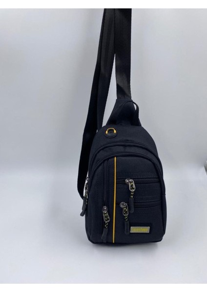 Şık ve Kullanışlı Kadın Erkek Çapraz Çanta, Siyah Renk, Rahat Taşıma Sağlar