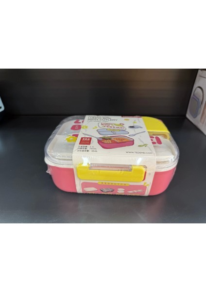 2 Bölmeli Paslanmaz Çelik Sızdırmaz Çatal ve Kaşıklı Saklama Kabı Beslenme Kabı 750 ml Pembe Ithal Ürün modelleri