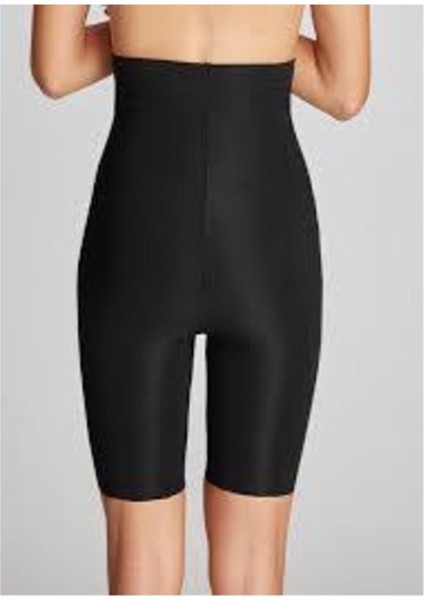 Lacivert Tekstil Kadın Siyah Lazer Kesim Iz Yapmaz Paçalı Yüksek Bel Korse 2002