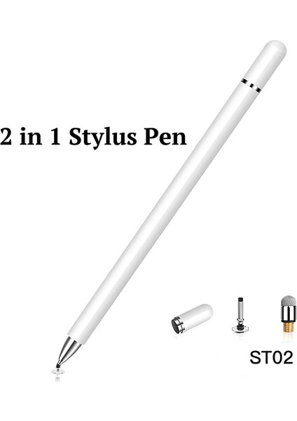 Yesıdo ST02 2'si 1 Arada Disk+Mesh Fiber Ucu Tüm Kapasitif Dokunmatik Ekranlar Için Yüksek Hassasiyetli Stylus Kalem Cep Telefonları Tabletler Dizüstü Bilgisayarlar (Yurt Dışından) fiyatları