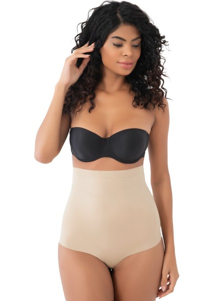 Lazer Kesim Yüksek Bel Slip Korse 2 Beden Küçültür Iz Yapmaz