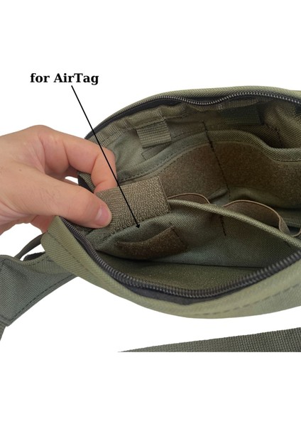 Haki Çok Bölmeli Unisex Outdoor Bel ve Omuz Çantası modelleri