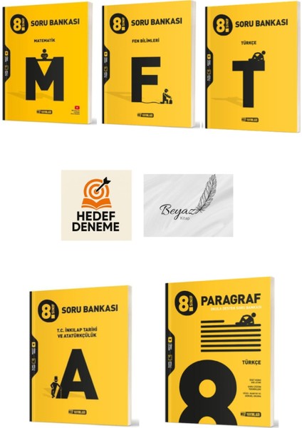 Hız 8.sınıf Matematik Fen Türkçe Inkılap Tarihi ve Atatürkçülük Paragraf Soru Bankası Hedef Deneme