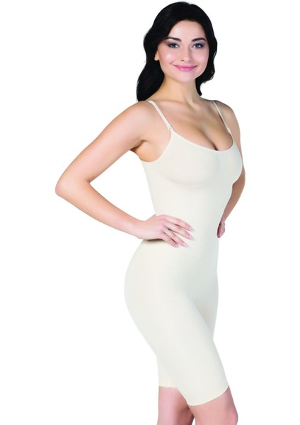 Kadın Ten Tam Boy Korse 1 Adet