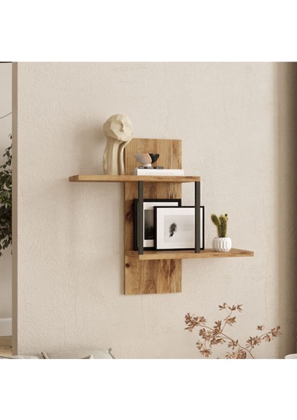 Atlantis Duvar Rafı Kitaplık Çam ATL14-A