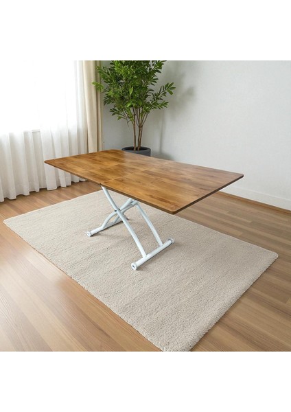 Ortadan Açılır Akıllı Masa Mdf Tabla Beyaz Ayaklı modelleri