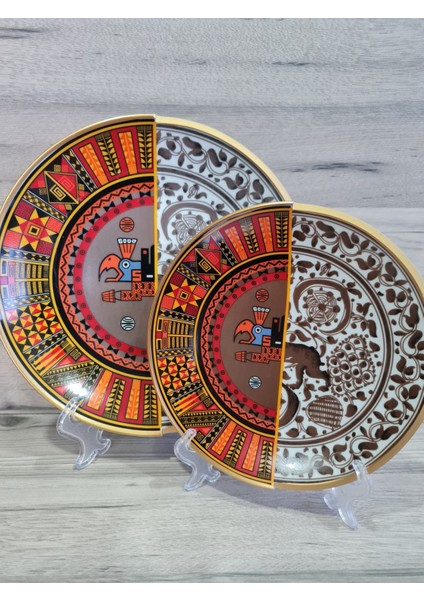 12 Parça 6 Kişilik Porselen Pasta ve Servis Tabağı Seti Winston Serisi