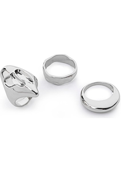 Üçlü Metal Yüzük Seti TW6250060014122