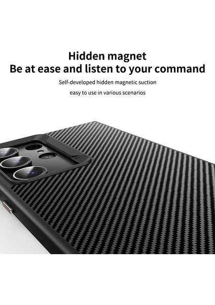 Samsung Galaxy S23 Ultra Manyetik Kılıf Karbon Fiber Dokulu Telefon Kapağı (Yurt Dışından) indirimleri