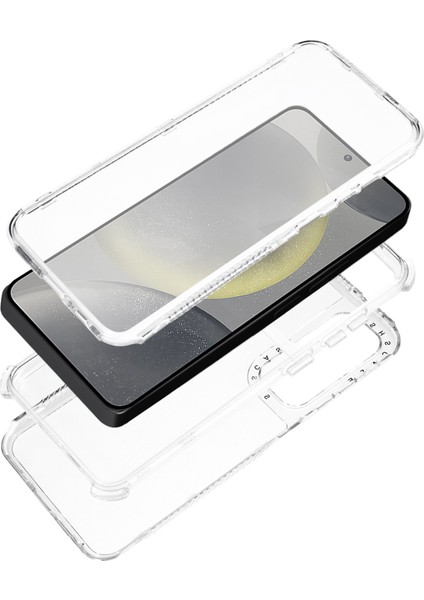 Samsung Galaxy S24 Kılıf Pc+Tpu Düşmeye Lı Telefon Kapağı-Şeffaf (Yurt Dışından)