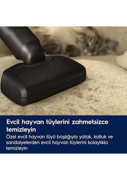 EP61AB21UG 600 Serisi Petpro Başlıklı Dikey Şarjlı Süpürge, 50 Dakikaya Kadar Çalışma Süresi fiyatları