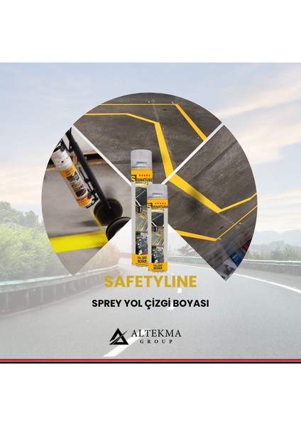 Safetyline -Sprey Yol Çizgi Boyası 500 ml