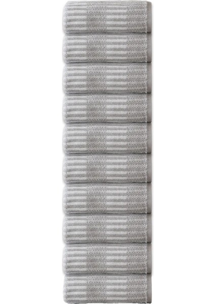 Striscai 50X90 cm El-Yüz Havlusu 10'lu Gri
