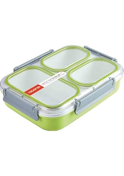 3 Bölmeli Paslanmaz Çelik Sızdırmaz Saklama Kabı Beslenme Kabı 1,2 Lt. Yeşil Ithal Ürün fiyatları