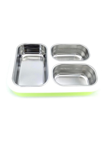 3 Bölmeli Paslanmaz Çelik Sızdırmaz Saklama Kabı Beslenme Kabı 1,2 Lt. Yeşil Ithal Ürün modelleri