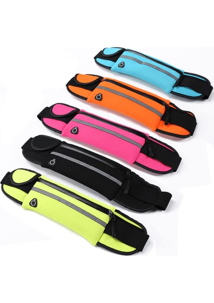 Siyah Spor Bel Çantası, Koşu ve Fitness Için Hafif ve Küçük Tasarım indirimleri