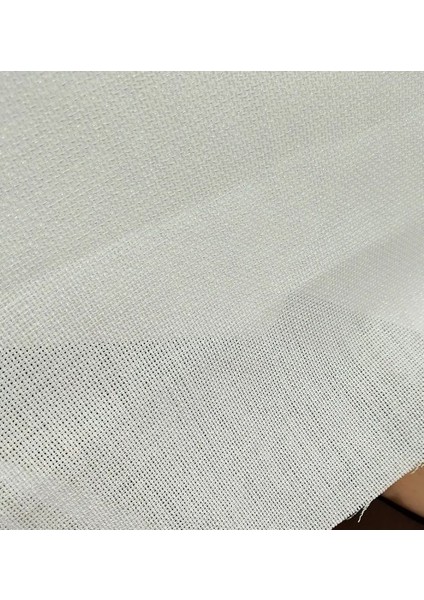 Simli Beyaz Etamin Punch Pano Işleme Nakış Kumaşı- 39,5CM*52,5CM