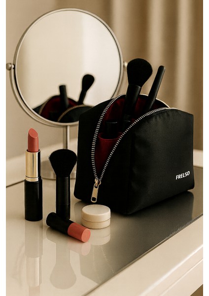 Mini Makyaj Çantası Çok Bölmeli Seyahat Kozmetik Organizeri fırsatları