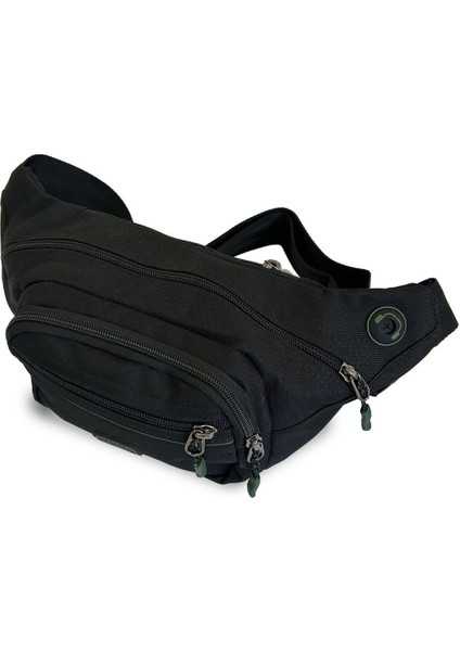 Şık Siyah Bel Çantası, Kullanışlı ve Hafif Tasarım