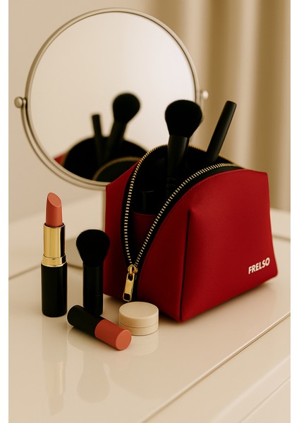 Mini Makyaj Çantası Çok Bölmeli Seyahat Kozmetik Organizeri modelleri