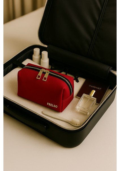 Mini Makyaj Çantası Çok Bölmeli Seyahat Kozmetik Organizeri indirimleri