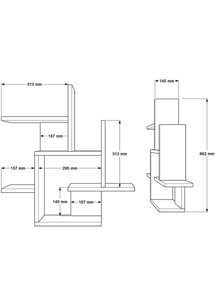 Wall 21 Duvar Rafı Sepet-Beyaz WAL21-SW fırsatları